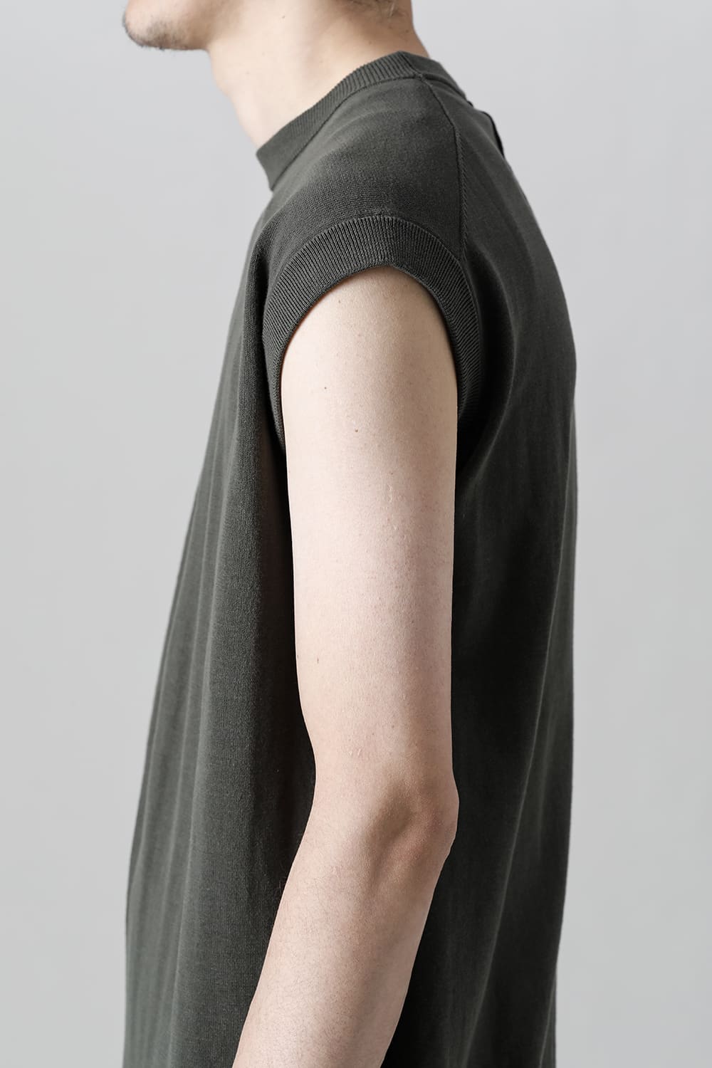 Cross Knit Jersey Khaki