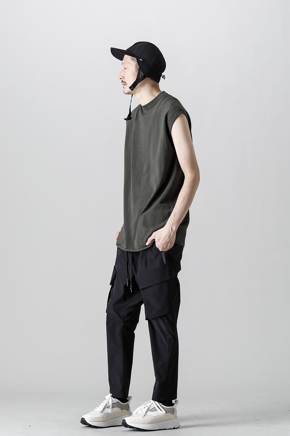 Cross Knit Jersey Khaki