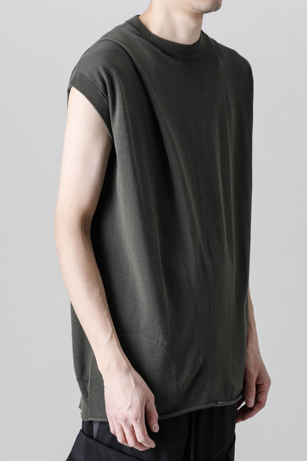 Cross Knit Jersey Khaki