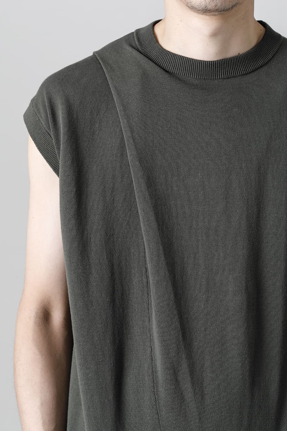 Cross Knit Jersey Khaki