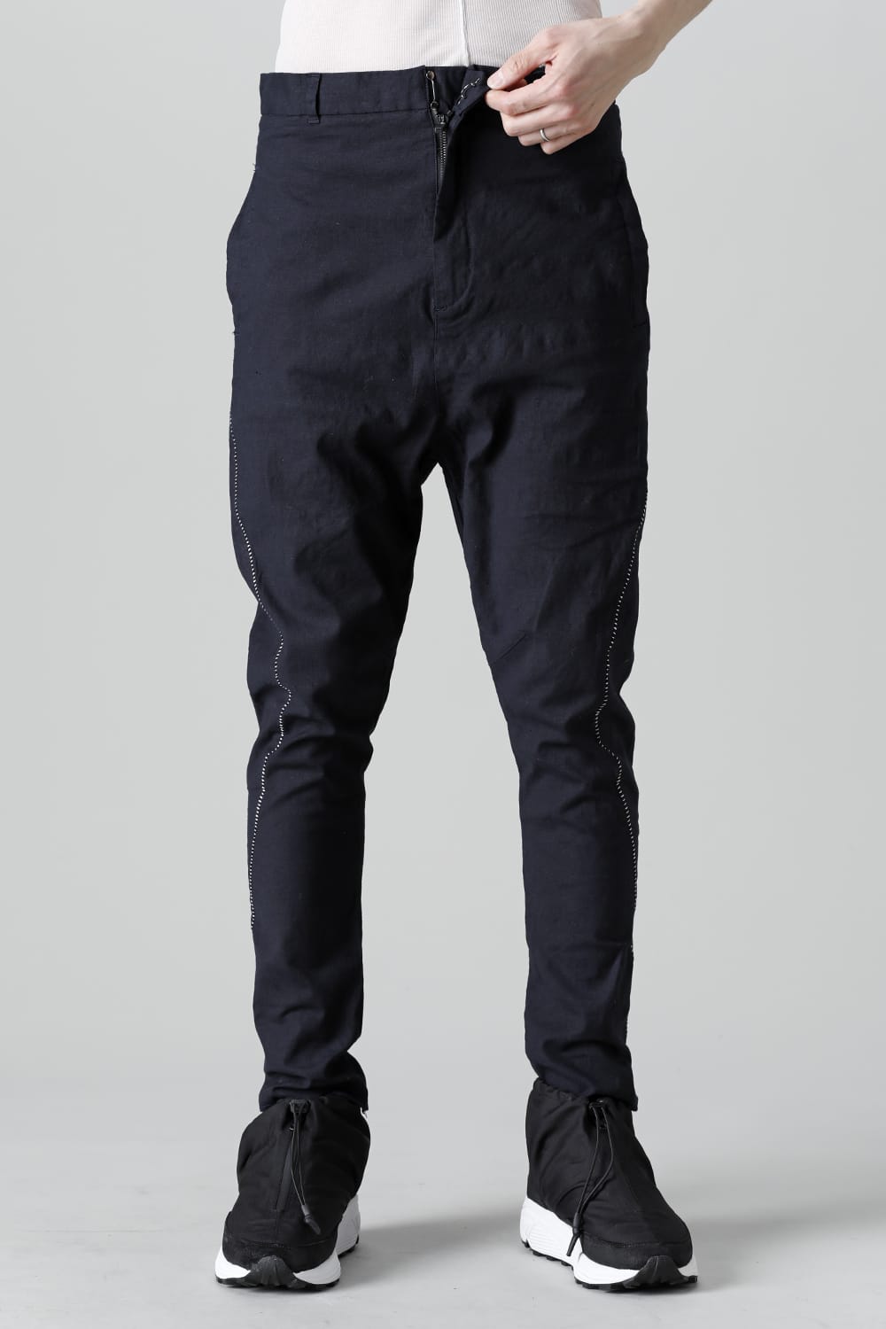 リネンジャージー ソリッド D.Navy