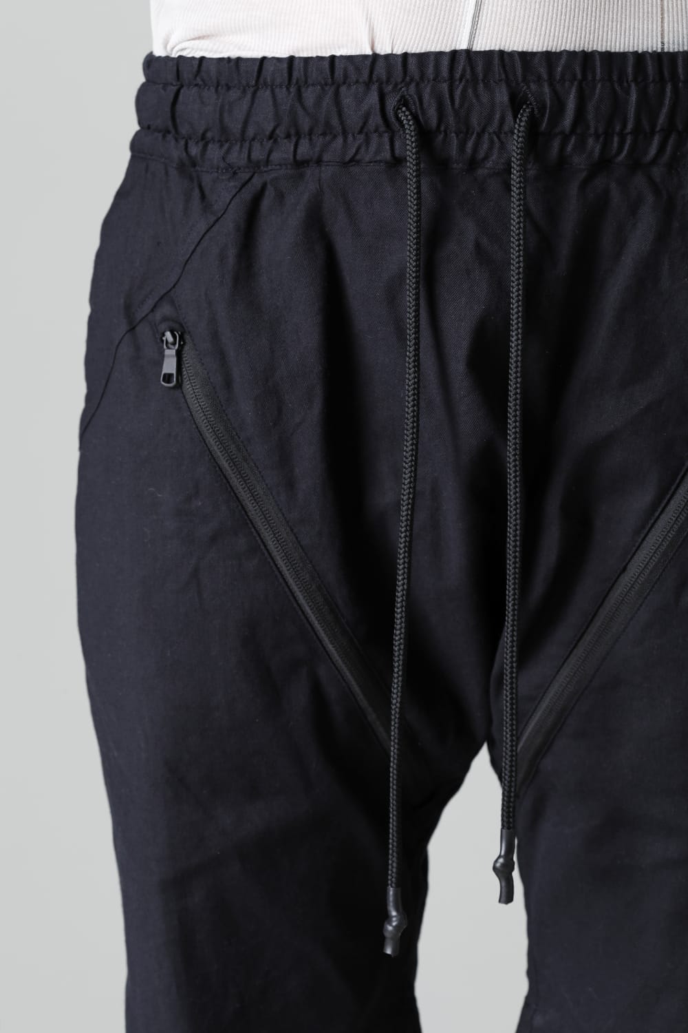 Linen Jersey Moto Shorts D.Navy