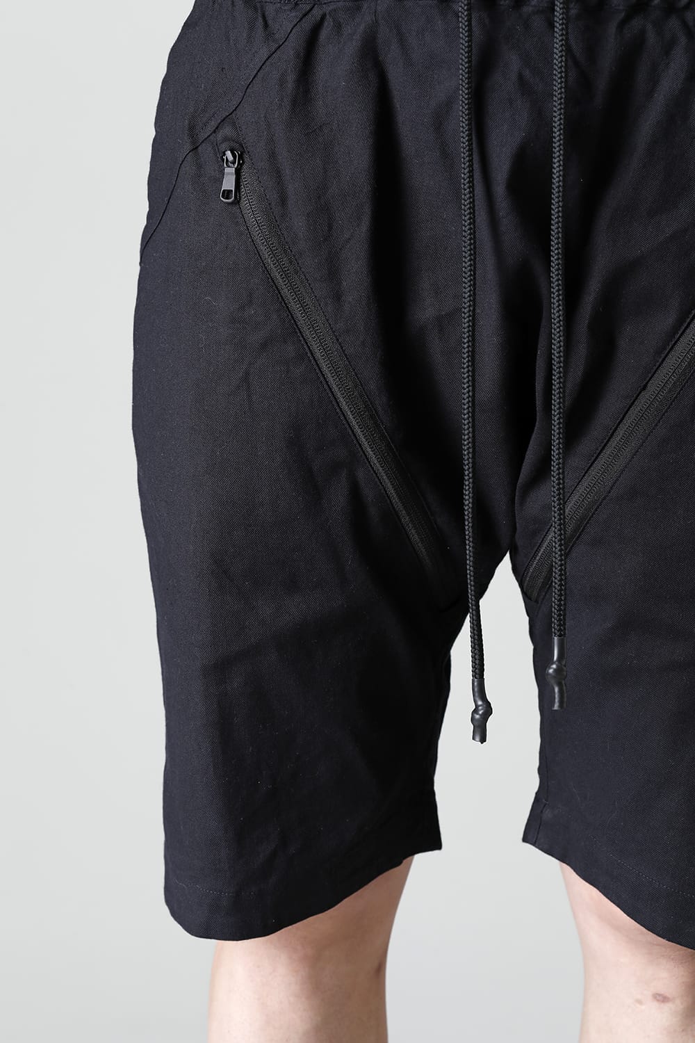 Linen Jersey Moto Shorts D.Navy