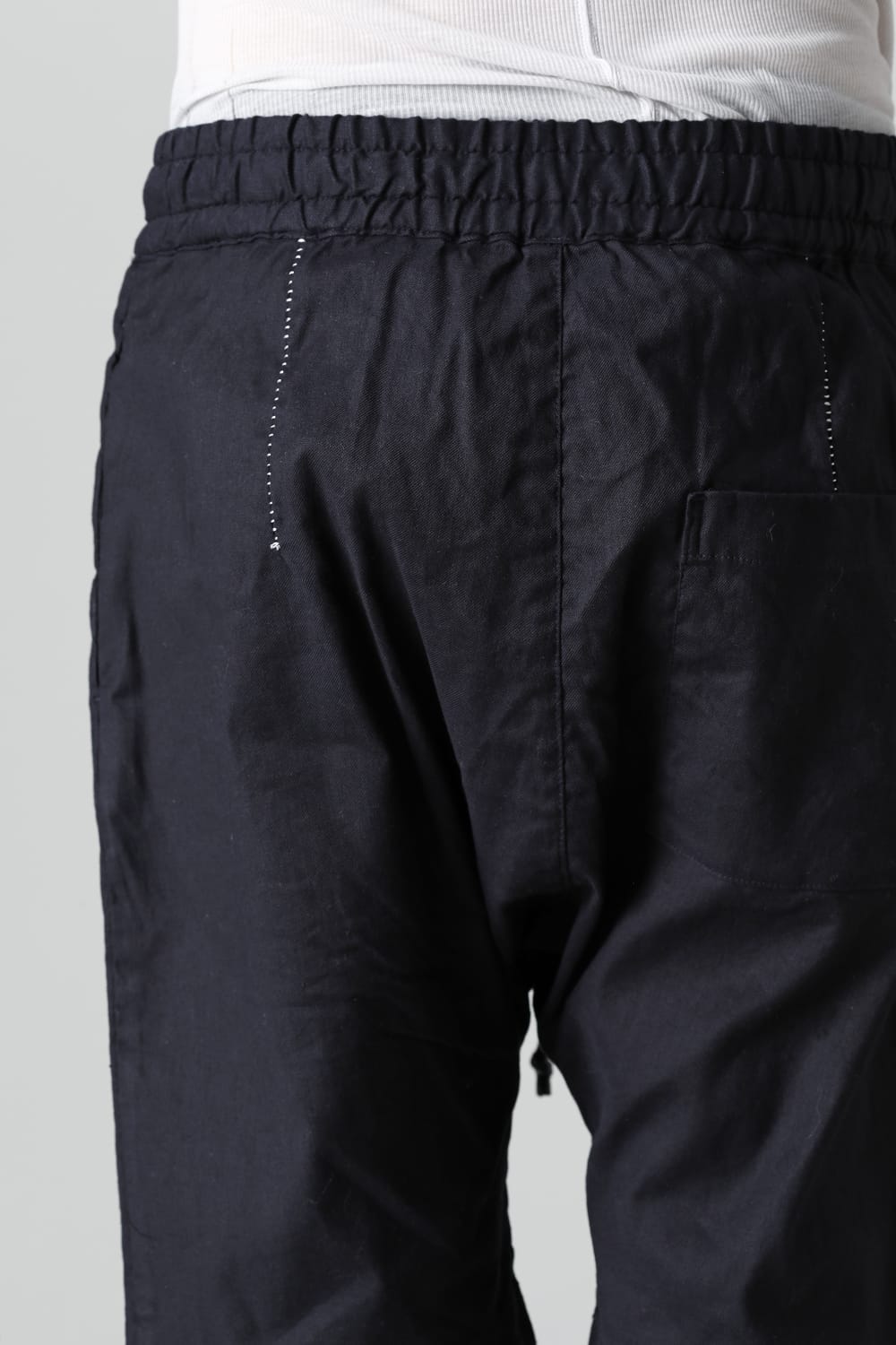 Linen Jersey Moto Shorts D.Navy