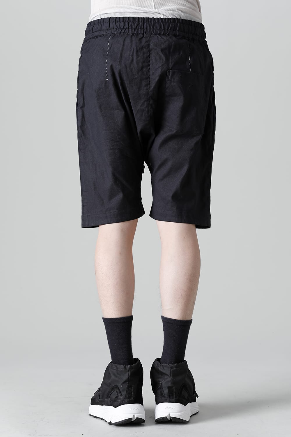 Linen Jersey Moto Shorts D.Navy