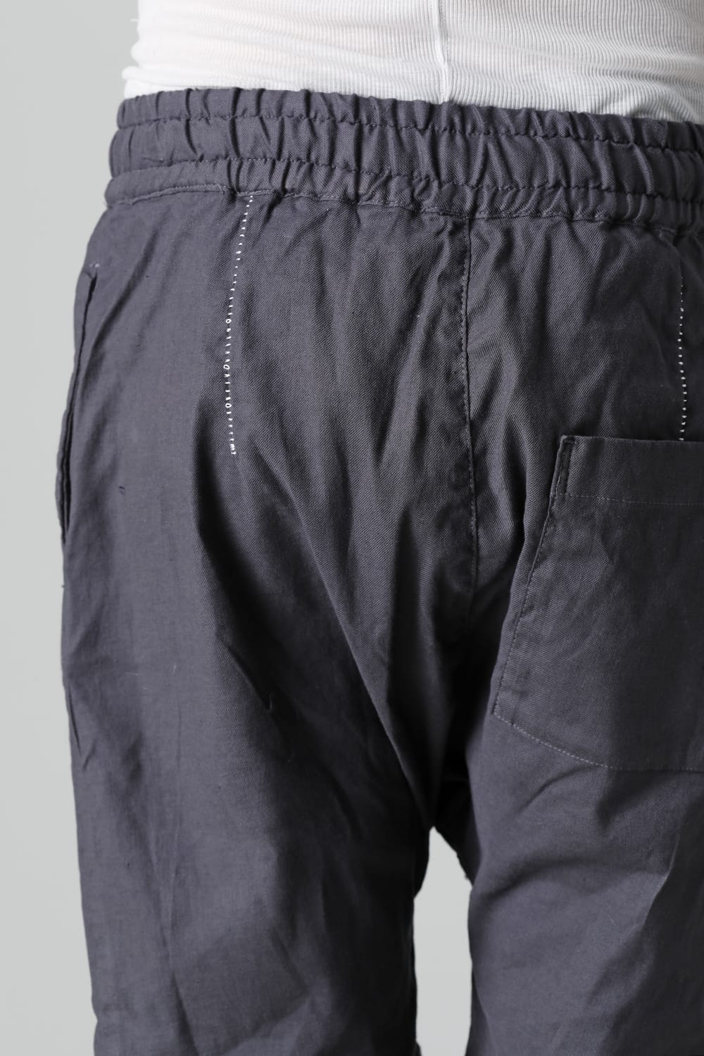 Linen Jersey Moto Shorts Graphite Gray