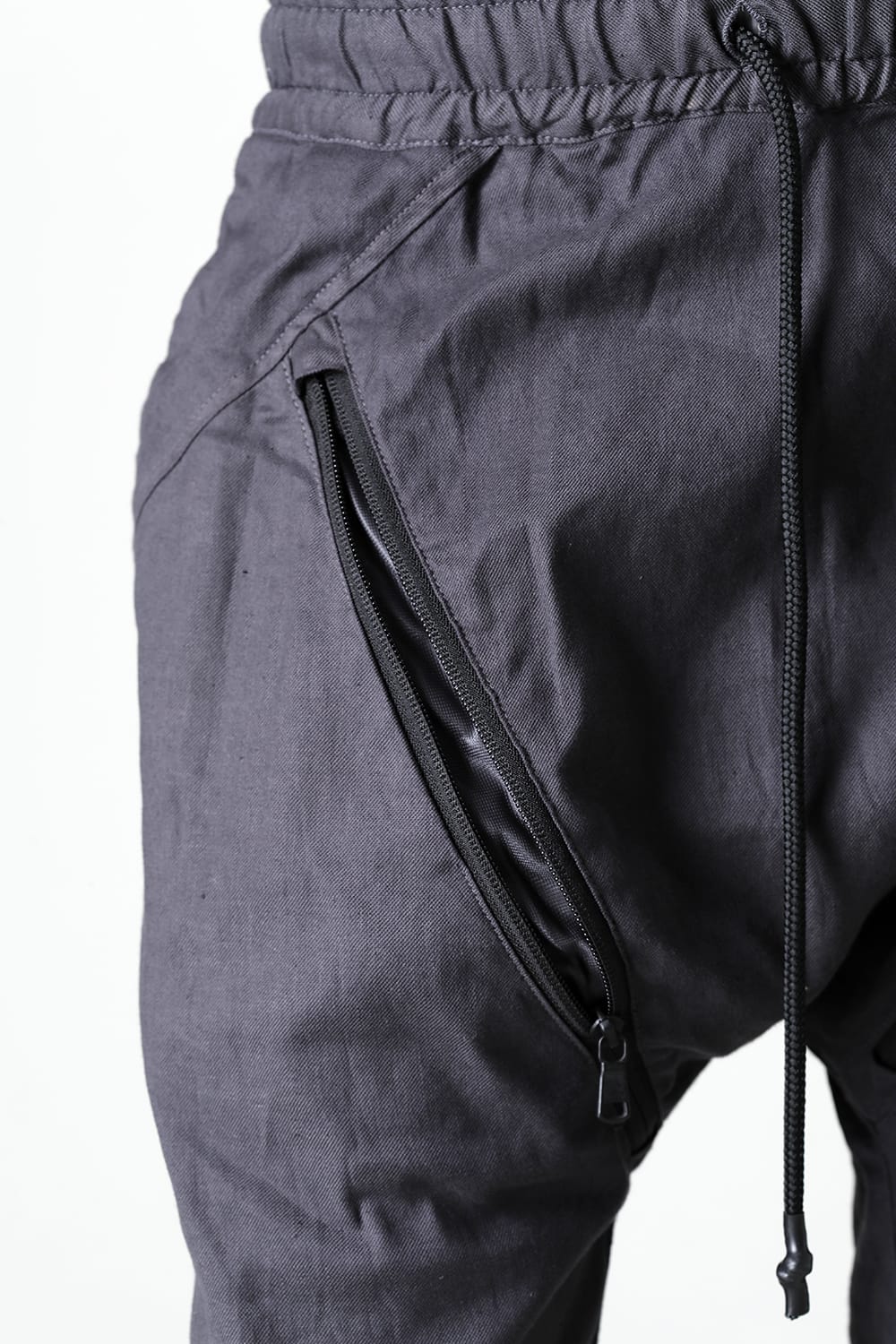 Linen Jersey Moto Shorts Graphite Gray