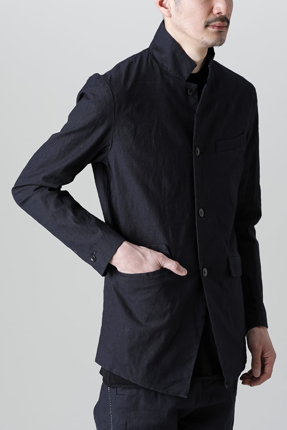 Linen Jersey Jacket D.Navy
