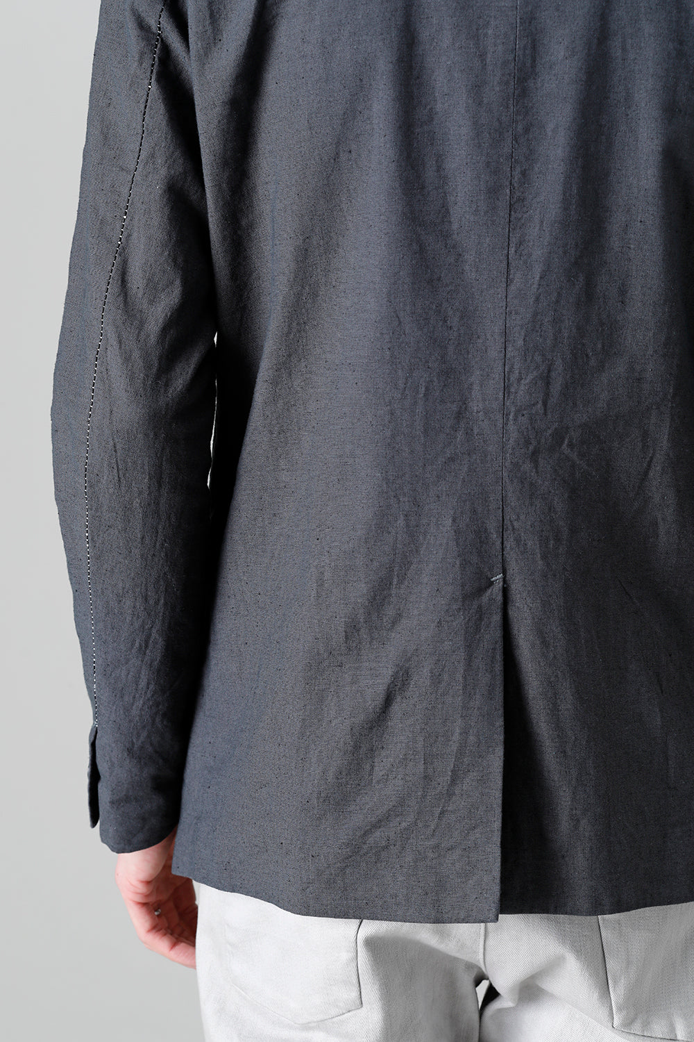 Linen Jersey Jacket Graphite Gray