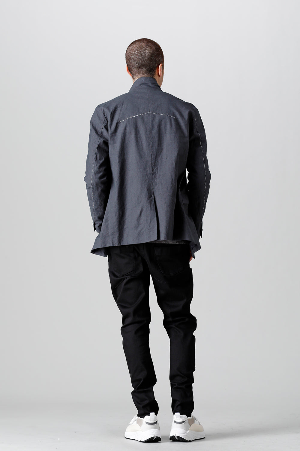 Linen Jersey Jacket Graphite Gray