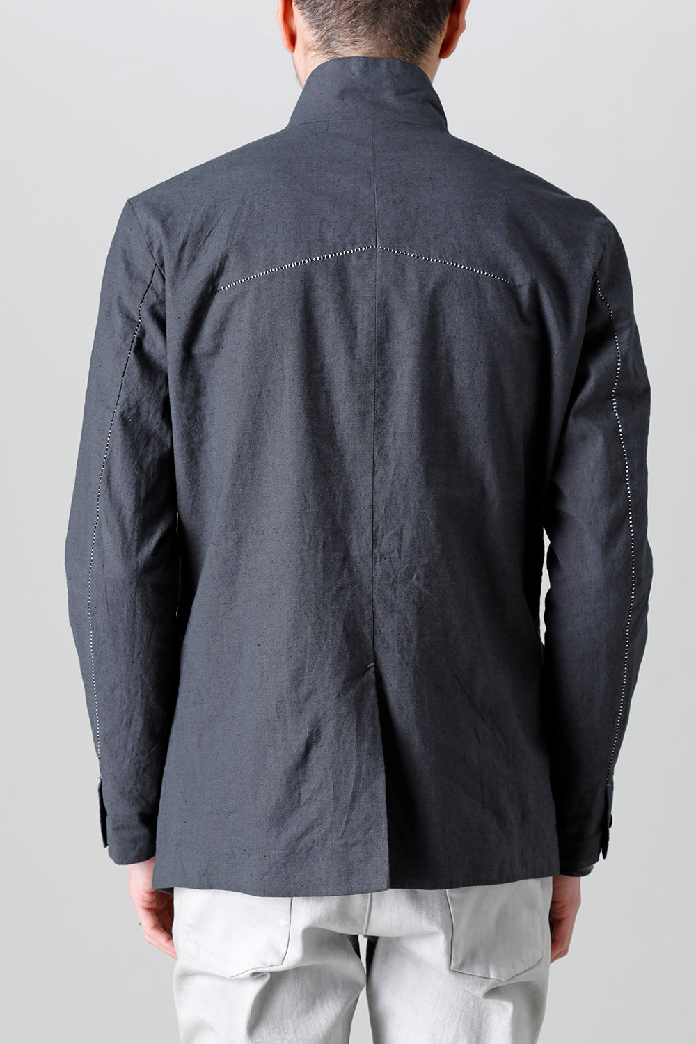 Linen Jersey Jacket Graphite Gray