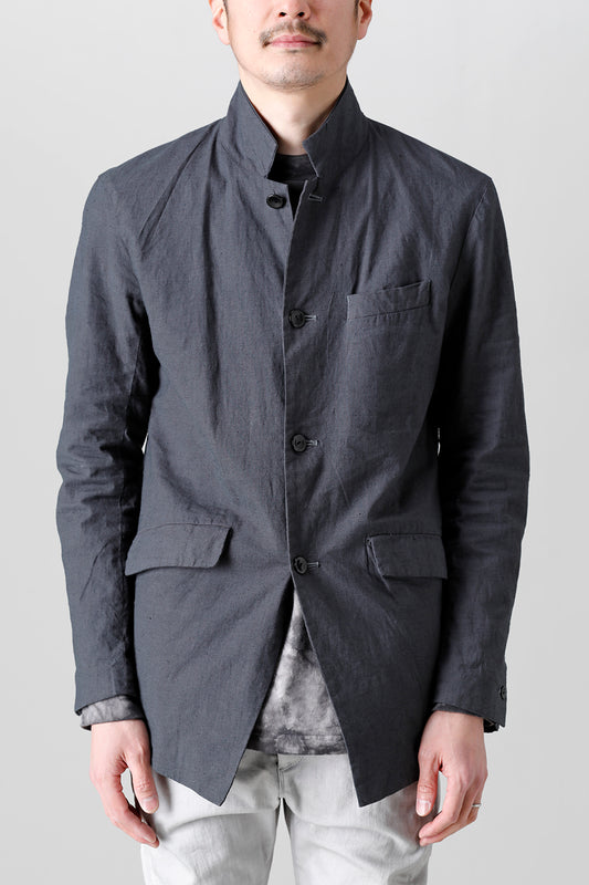 Linen Jersey Jacket Graphite Gray