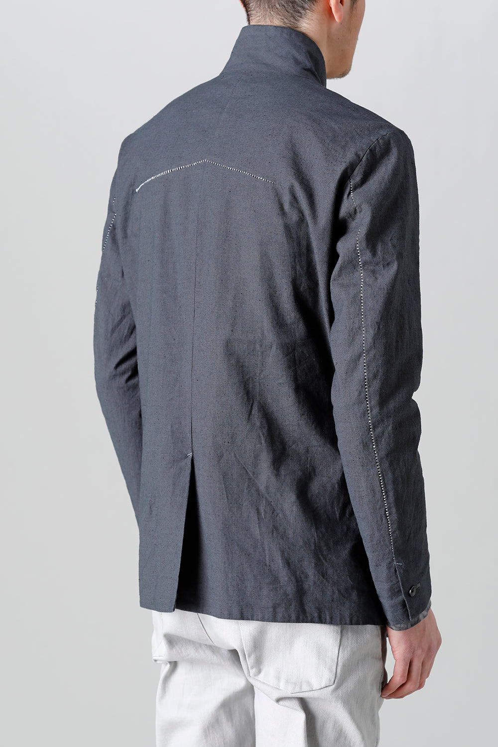 Linen Jersey Jacket Graphite Gray