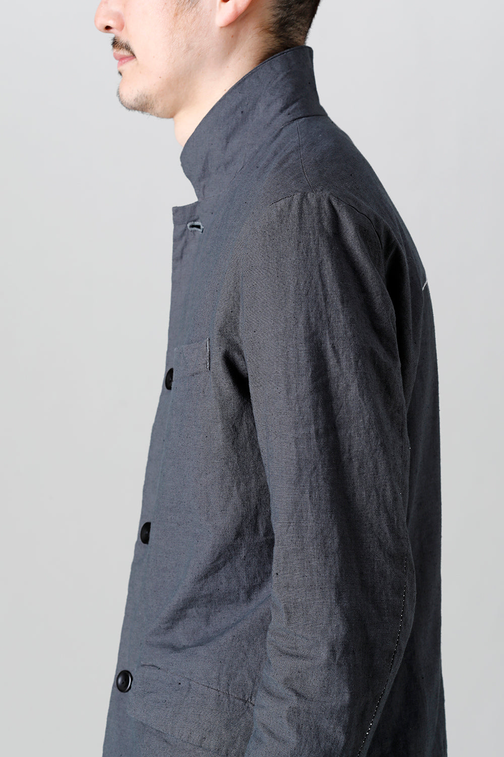 Linen Jersey Jacket Graphite Gray