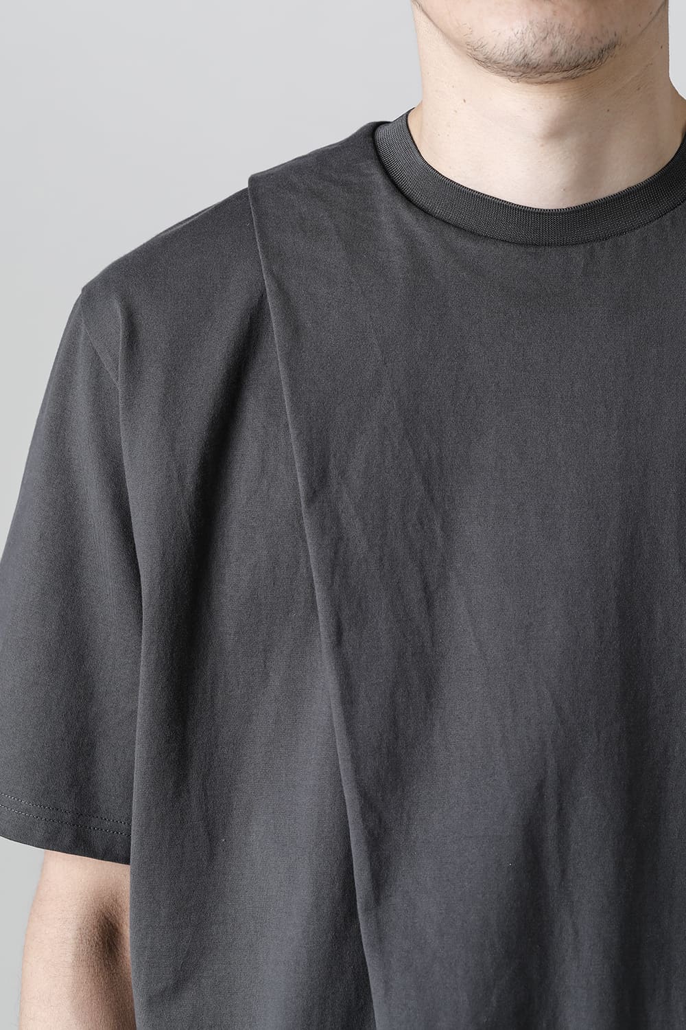 Cross Jersey-T  Solid Gray