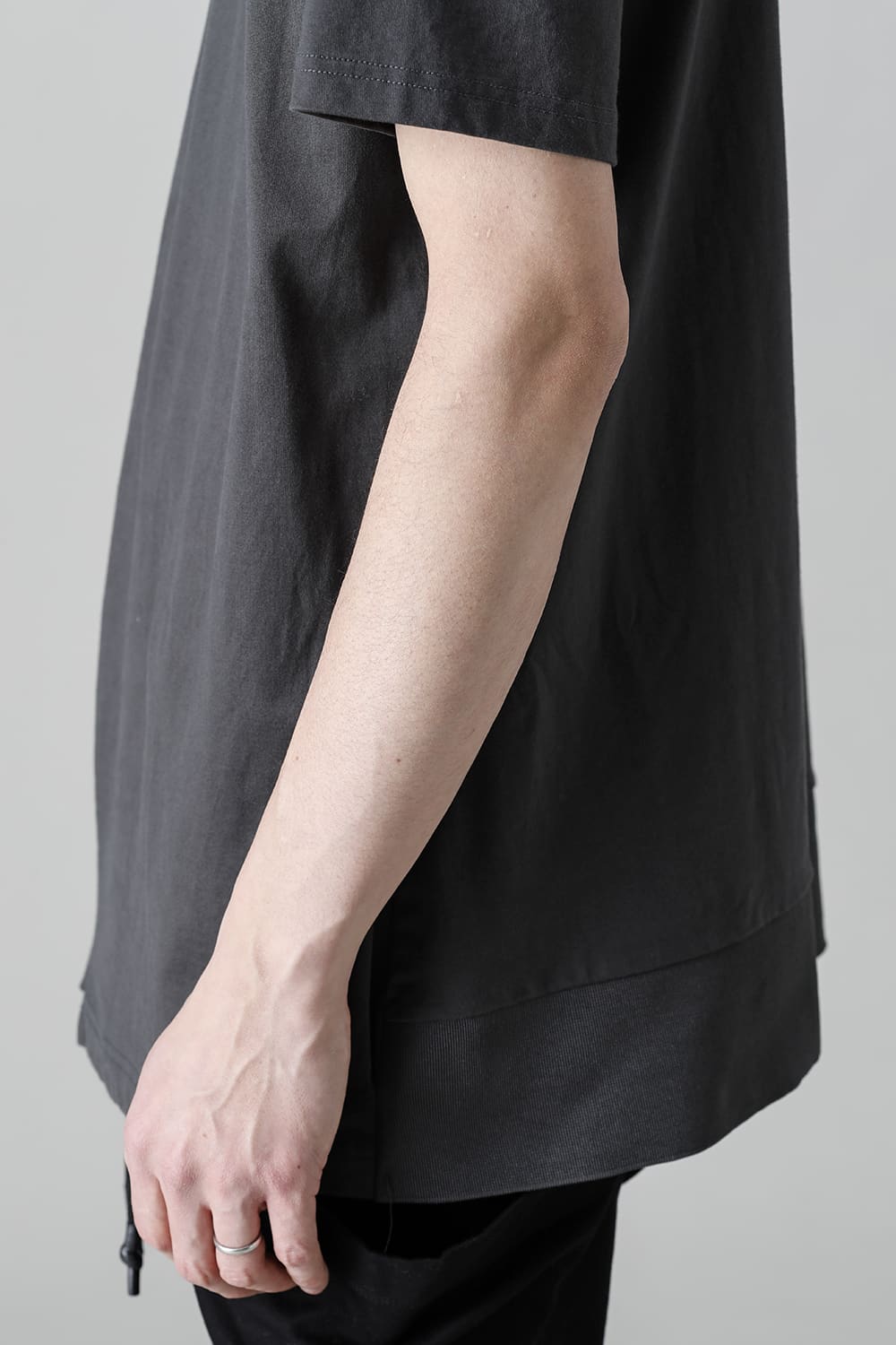 Cross Jersey-T  Solid Gray