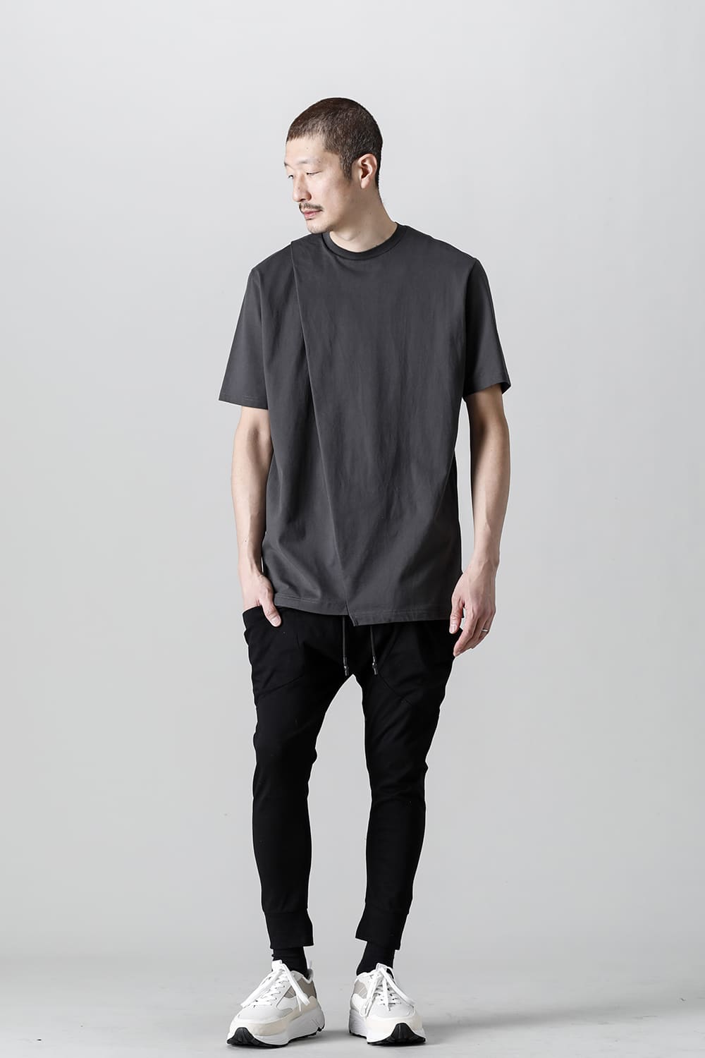 Cross Jersey-T  Solid Gray