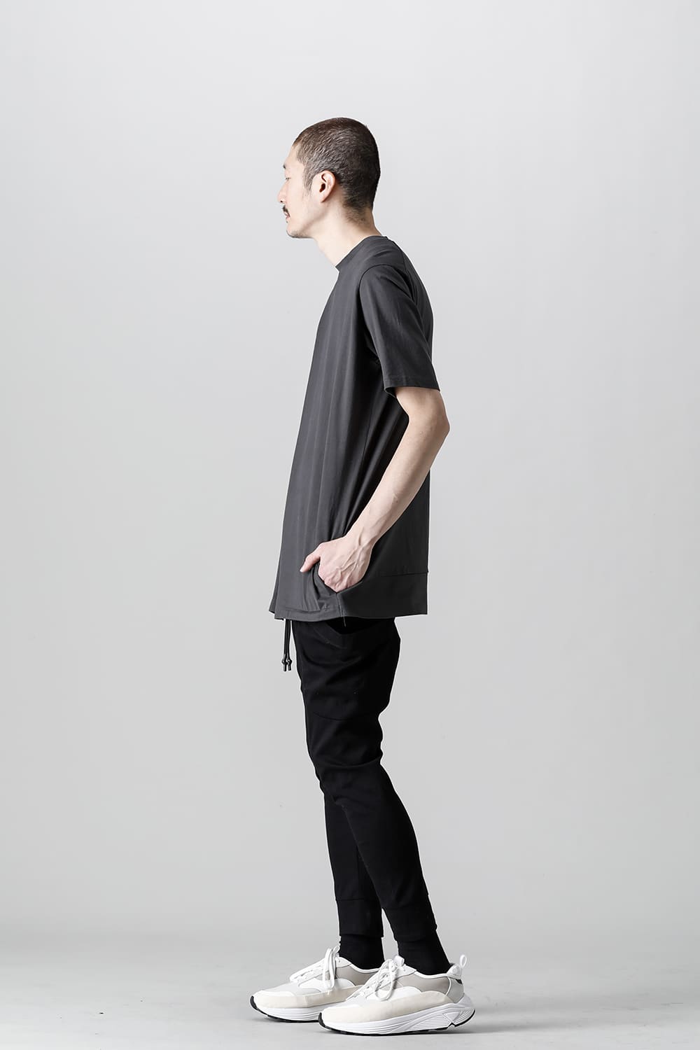Cross Jersey-T  Solid Gray