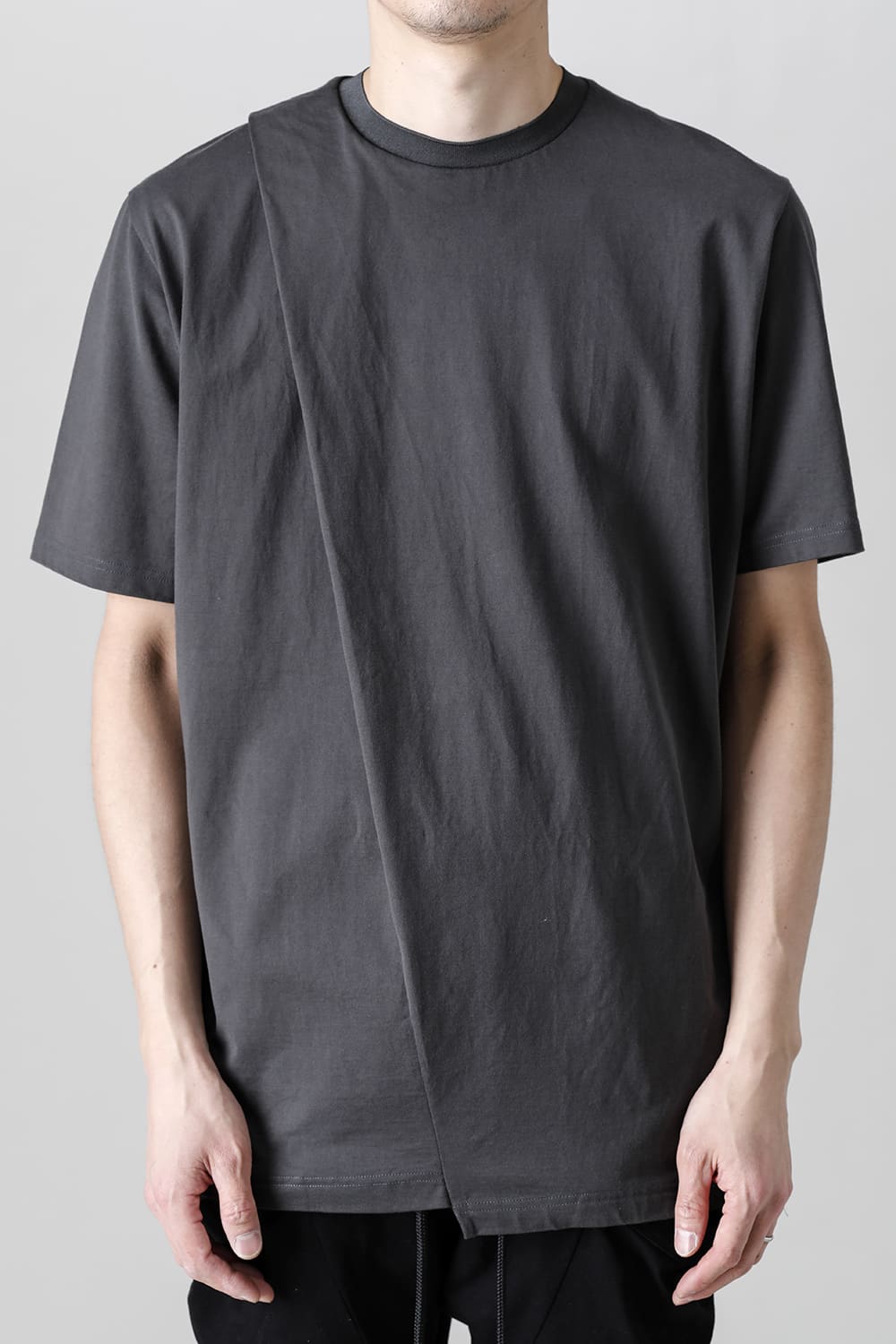 Cross Jersey-T  Solid Gray