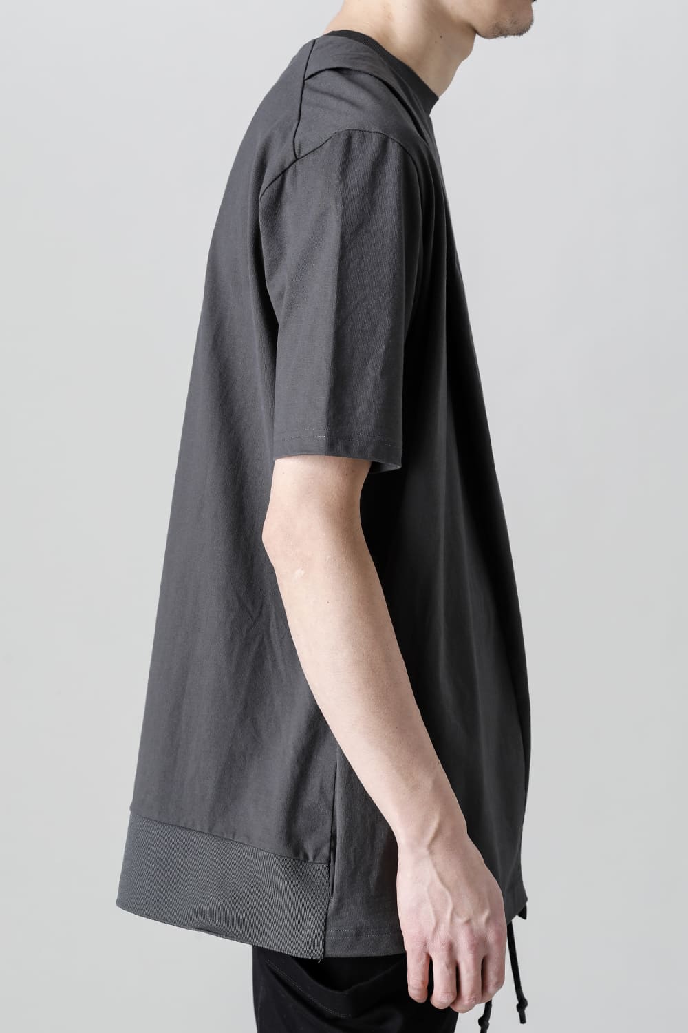 Cross Jersey-T  Solid Gray