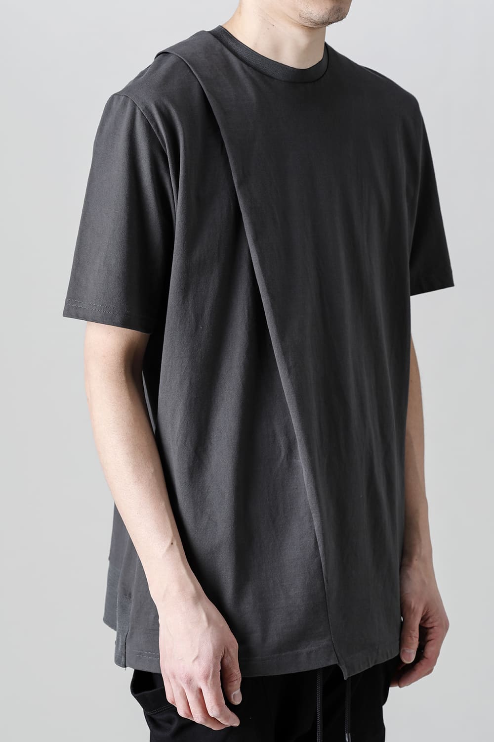 Cross Jersey-T  Solid Gray