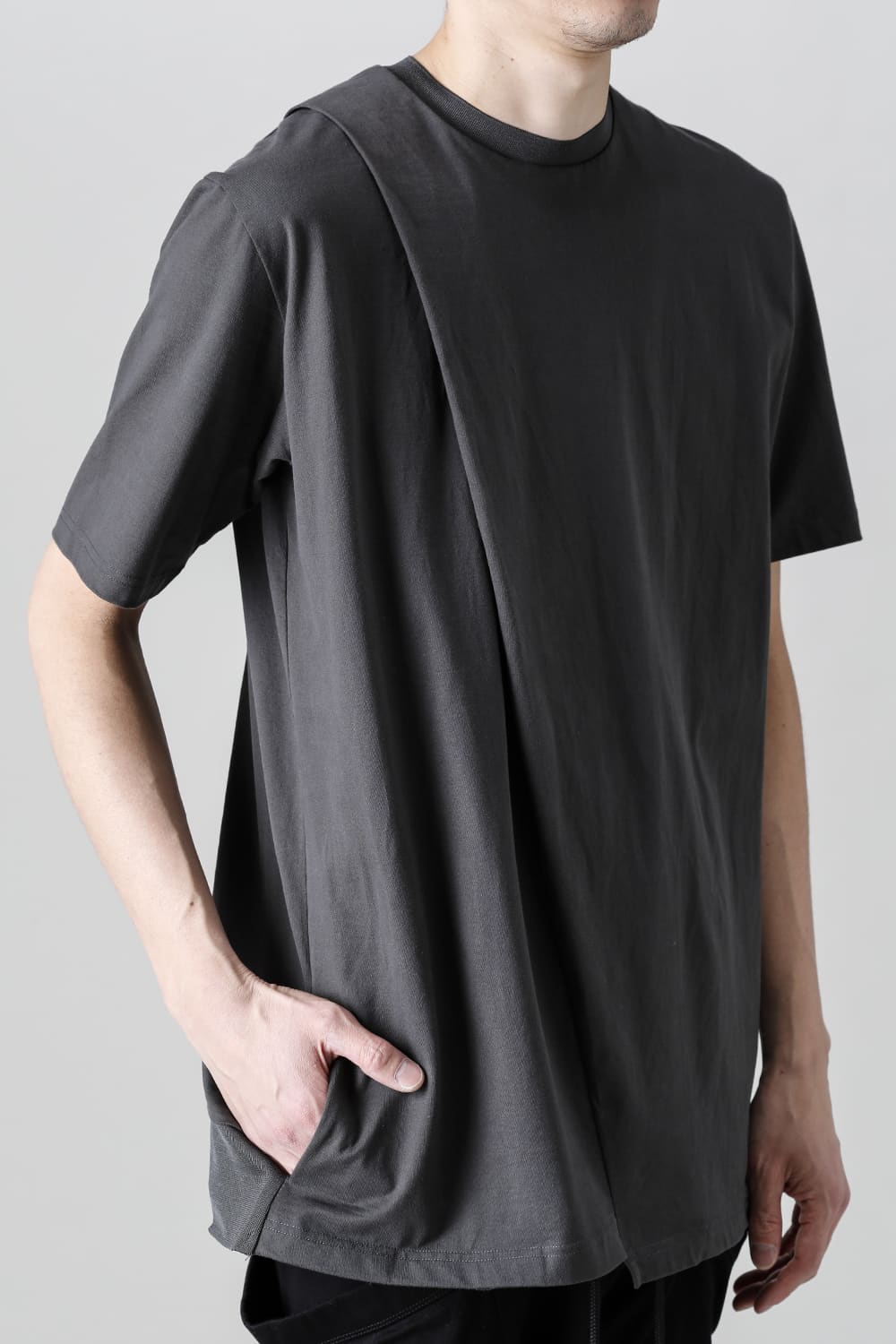 Cross Jersey-T  Solid Gray