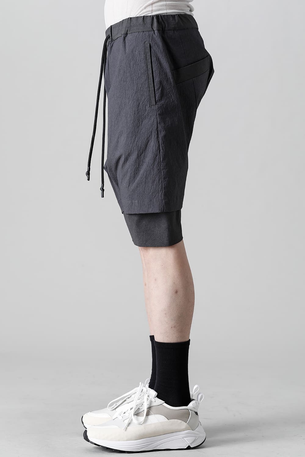 Layered Shorts Graphite Black