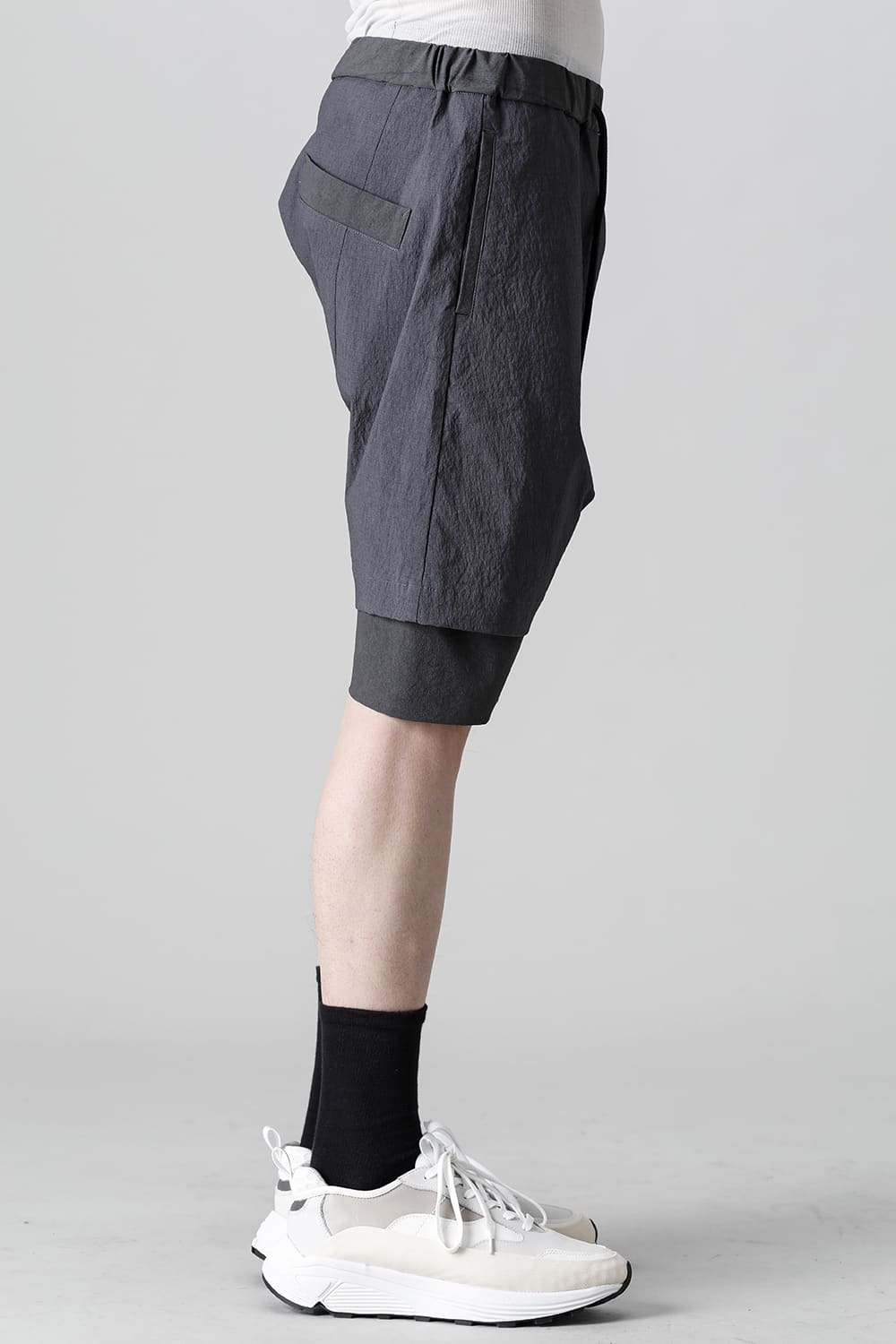 Layered Shorts Graphite Black