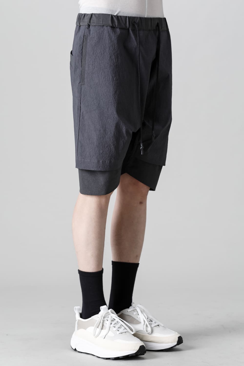 Layered Shorts Graphite Black