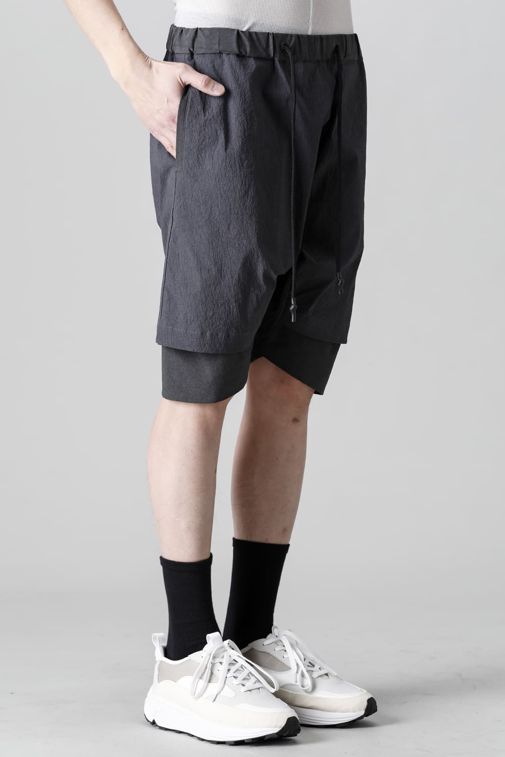 Layered Shorts Graphite Black