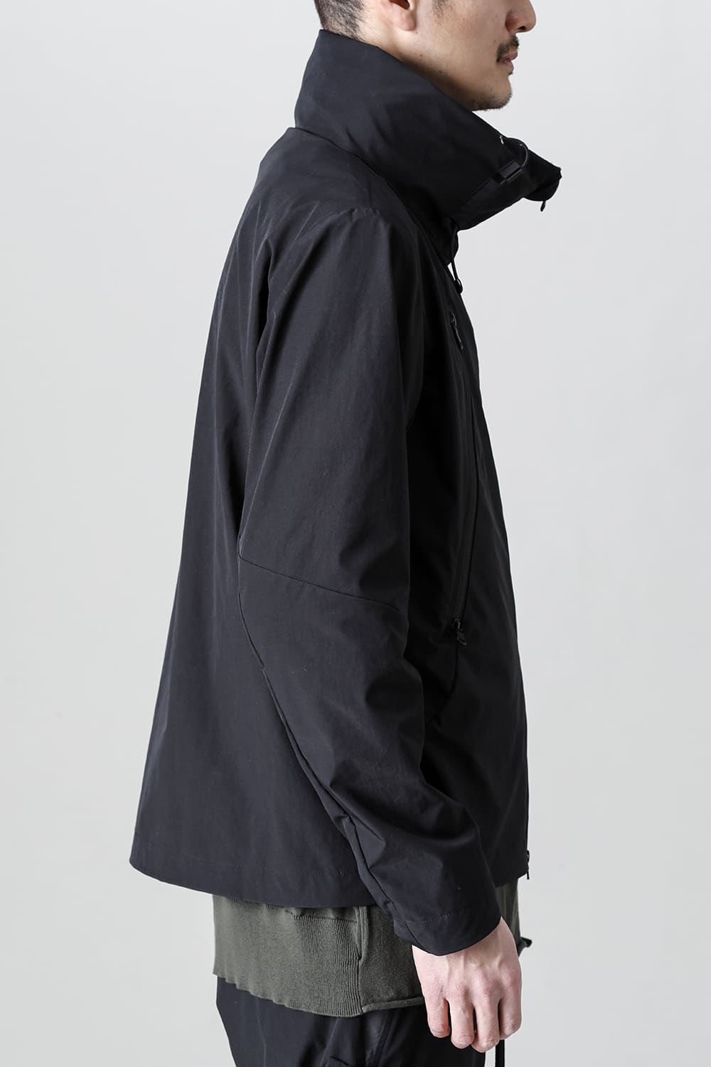 Stand Hoodie Jacket Black