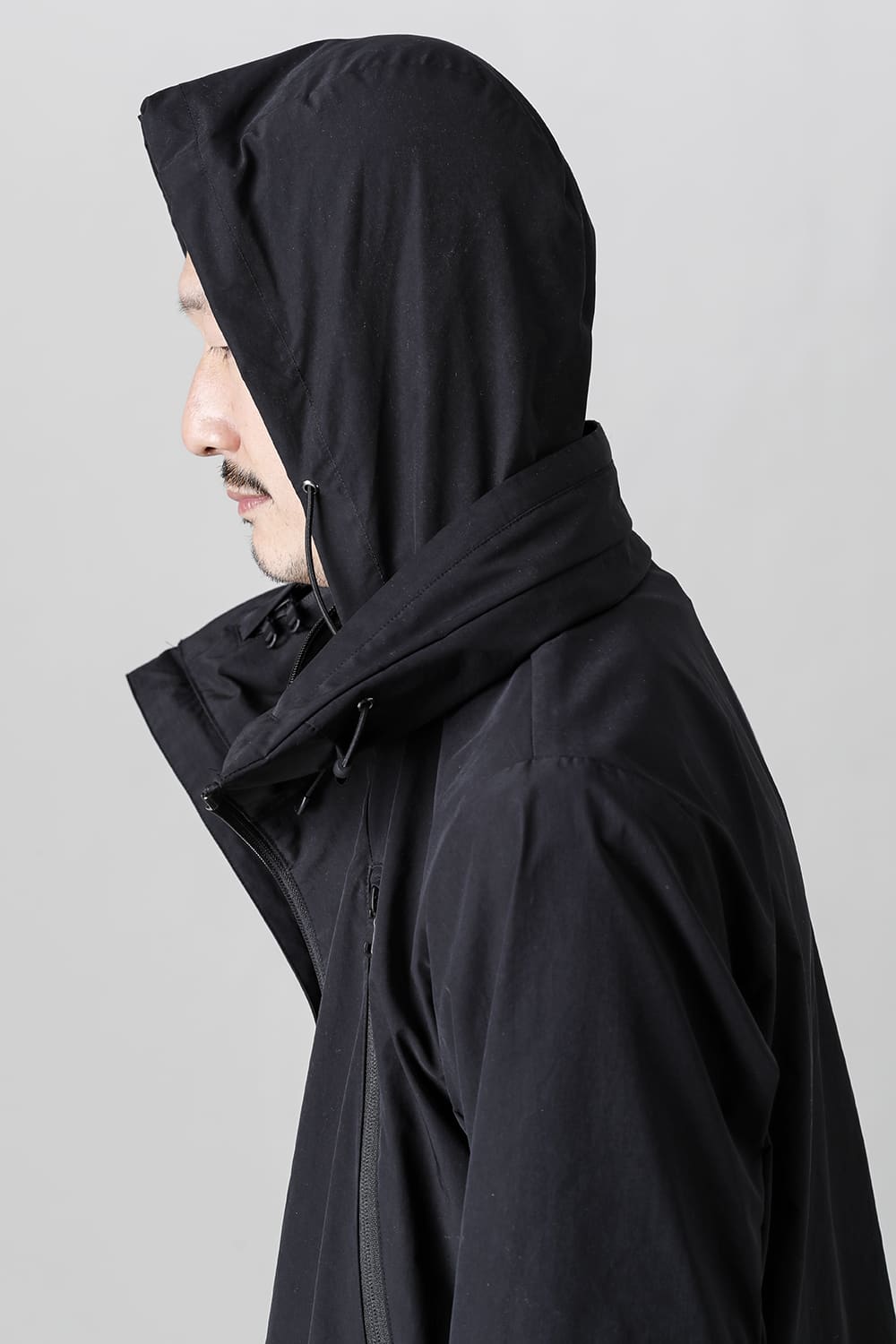 Stand Hoodie Jacket Black