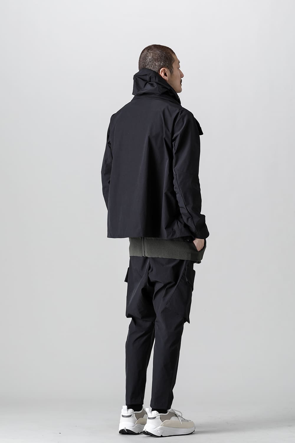 Stand Hoodie Jacket Black