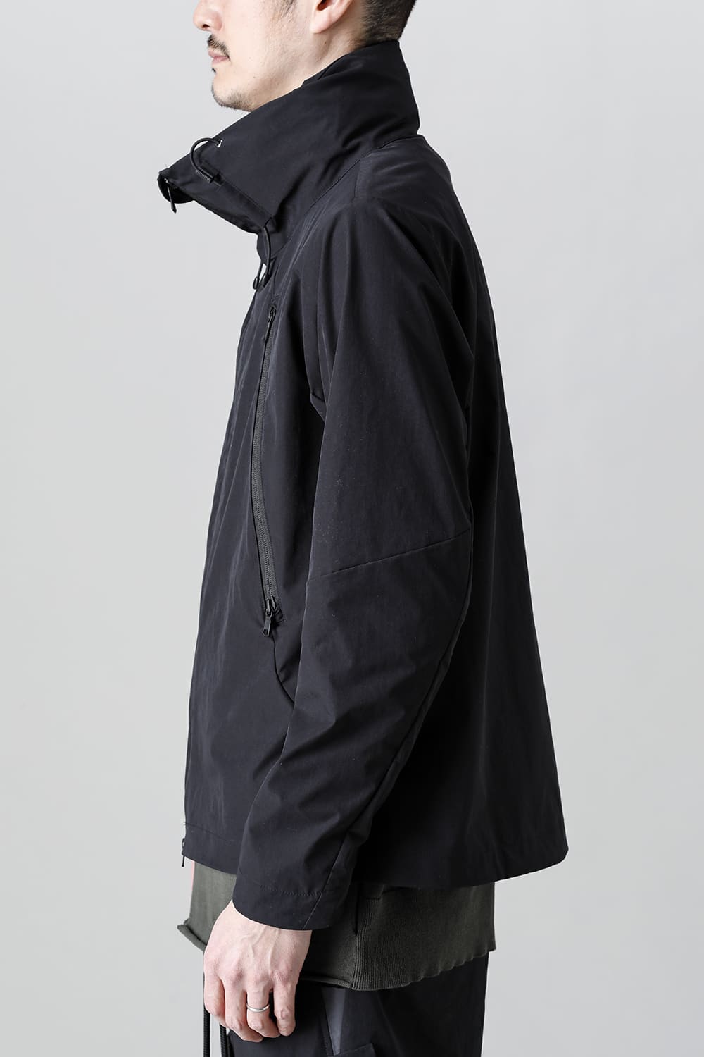 Stand Hoodie Jacket Black