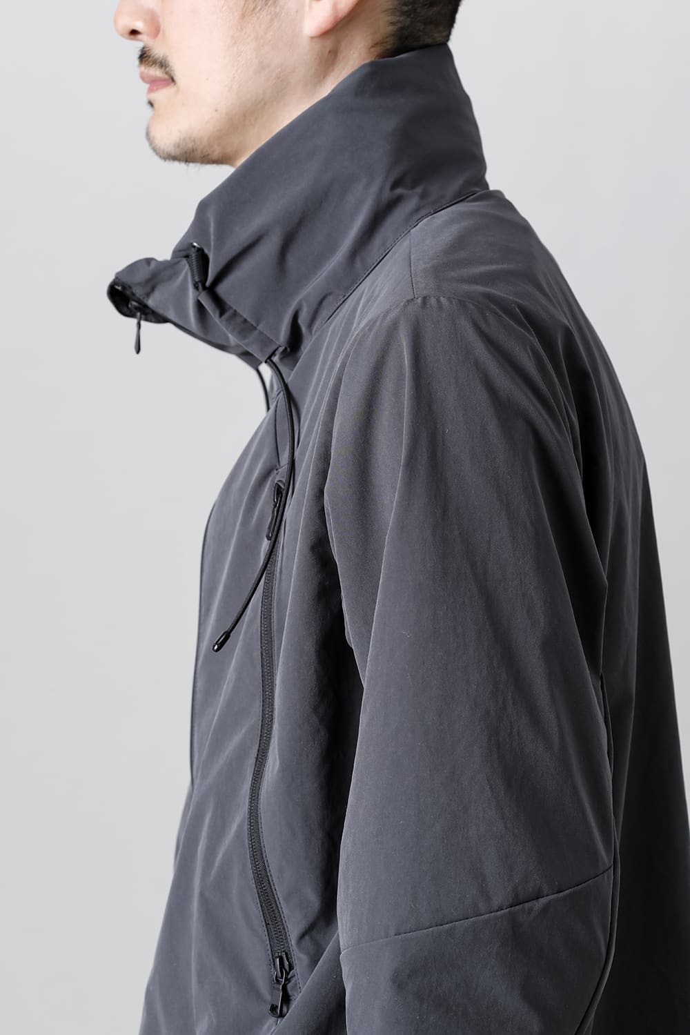 Stand Hoodie Jacket Graphite Gray