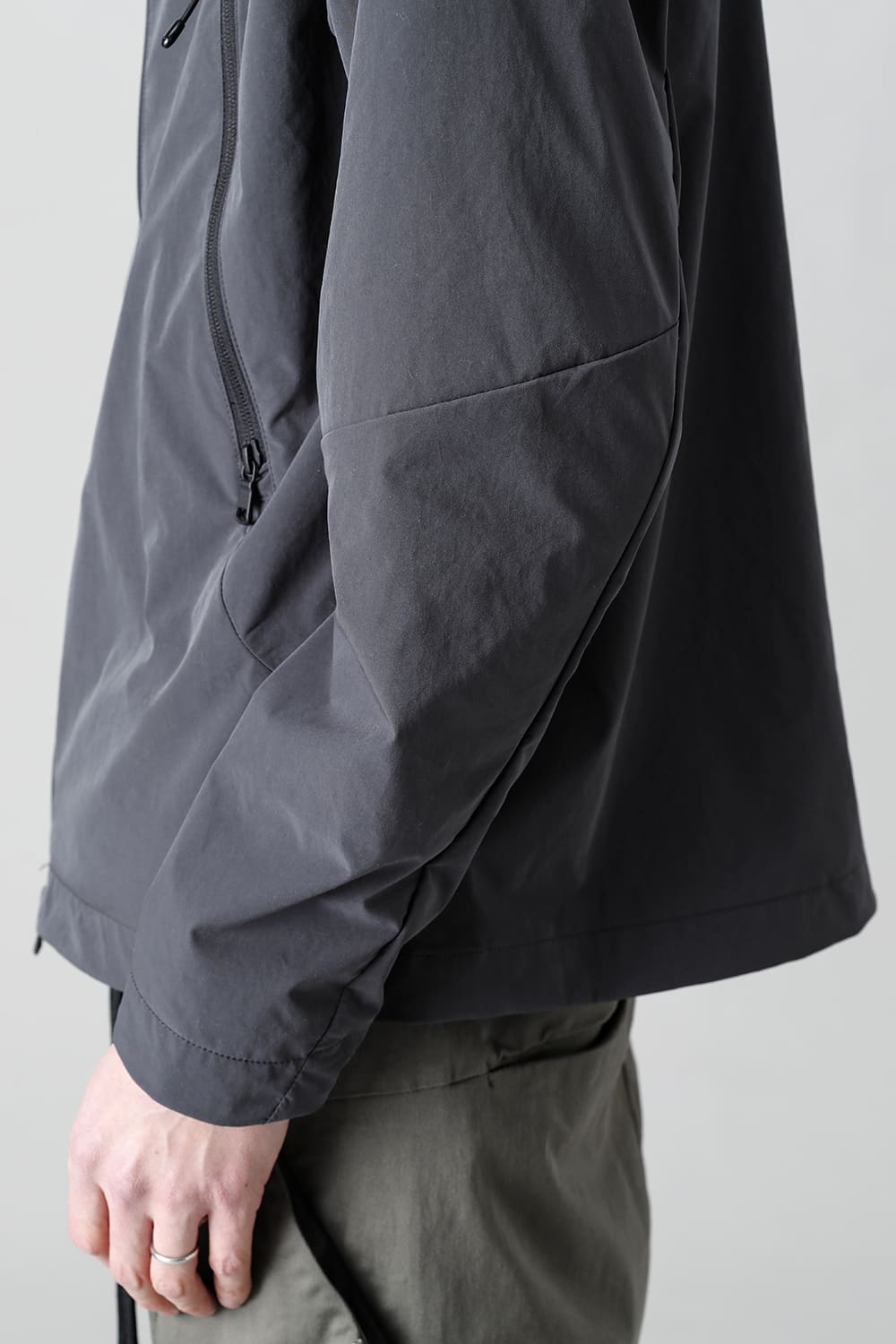 Stand Hoodie Jacket Graphite Gray