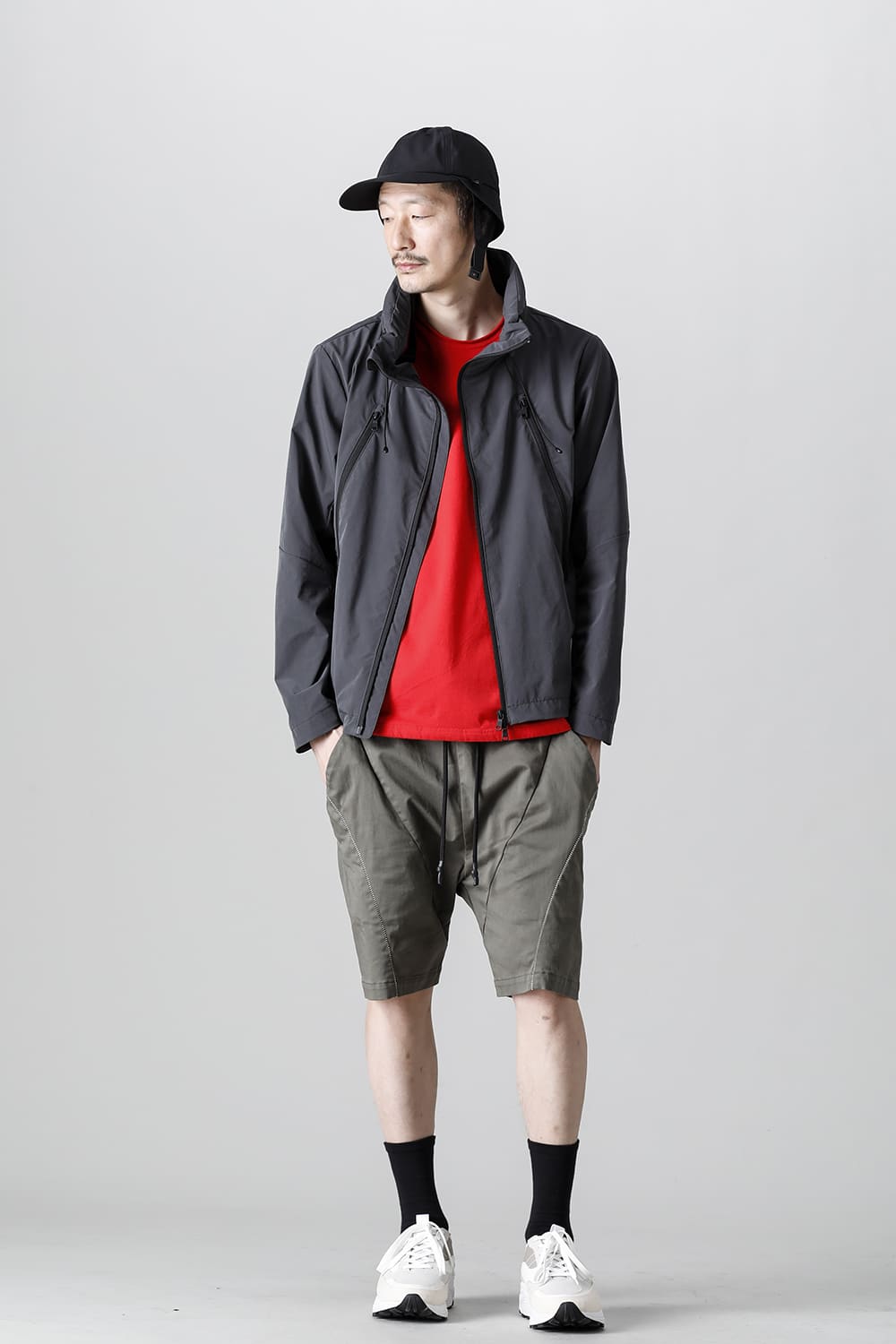 Stand Hoodie Jacket Graphite Gray