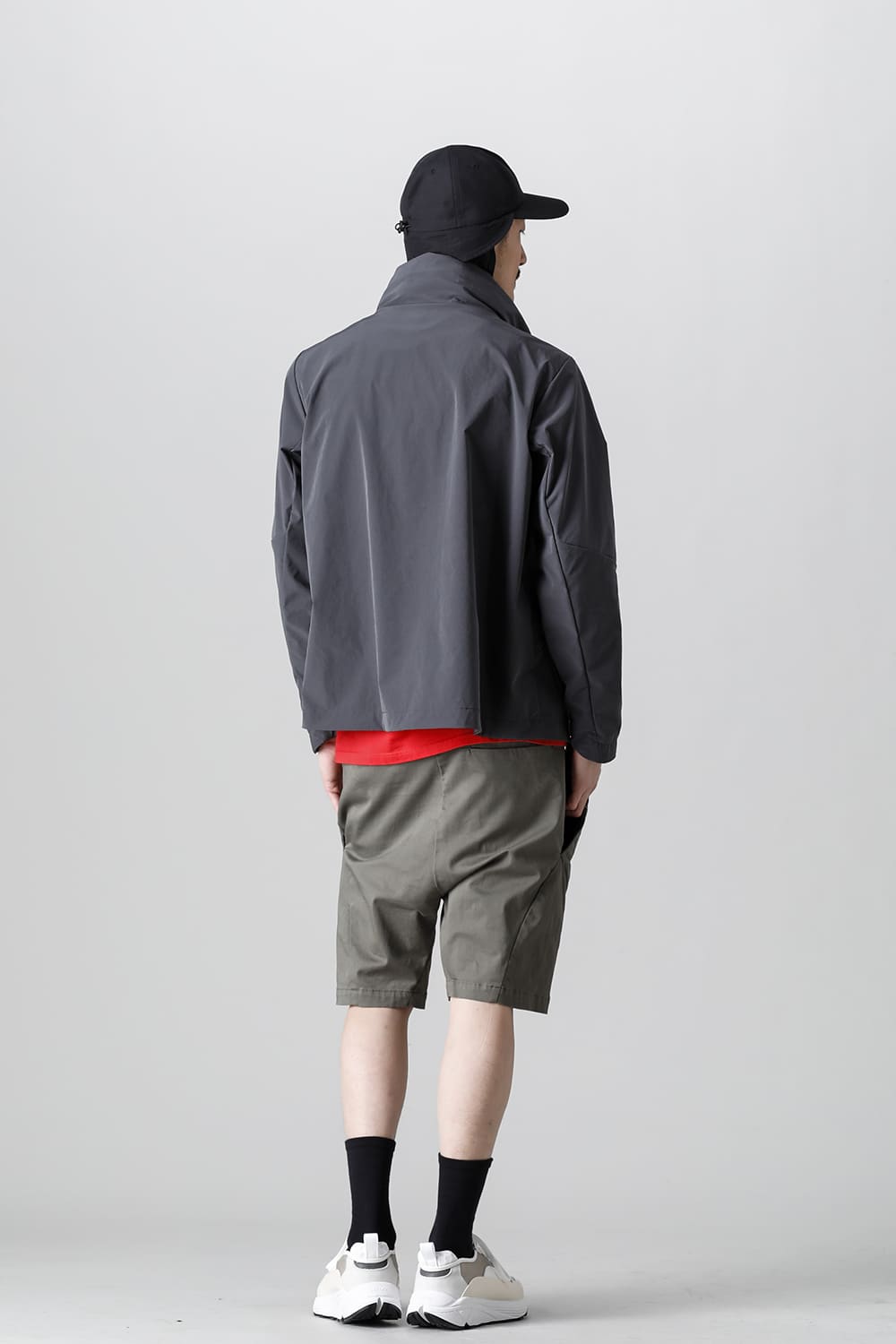 Stand Hoodie Jacket Graphite Gray