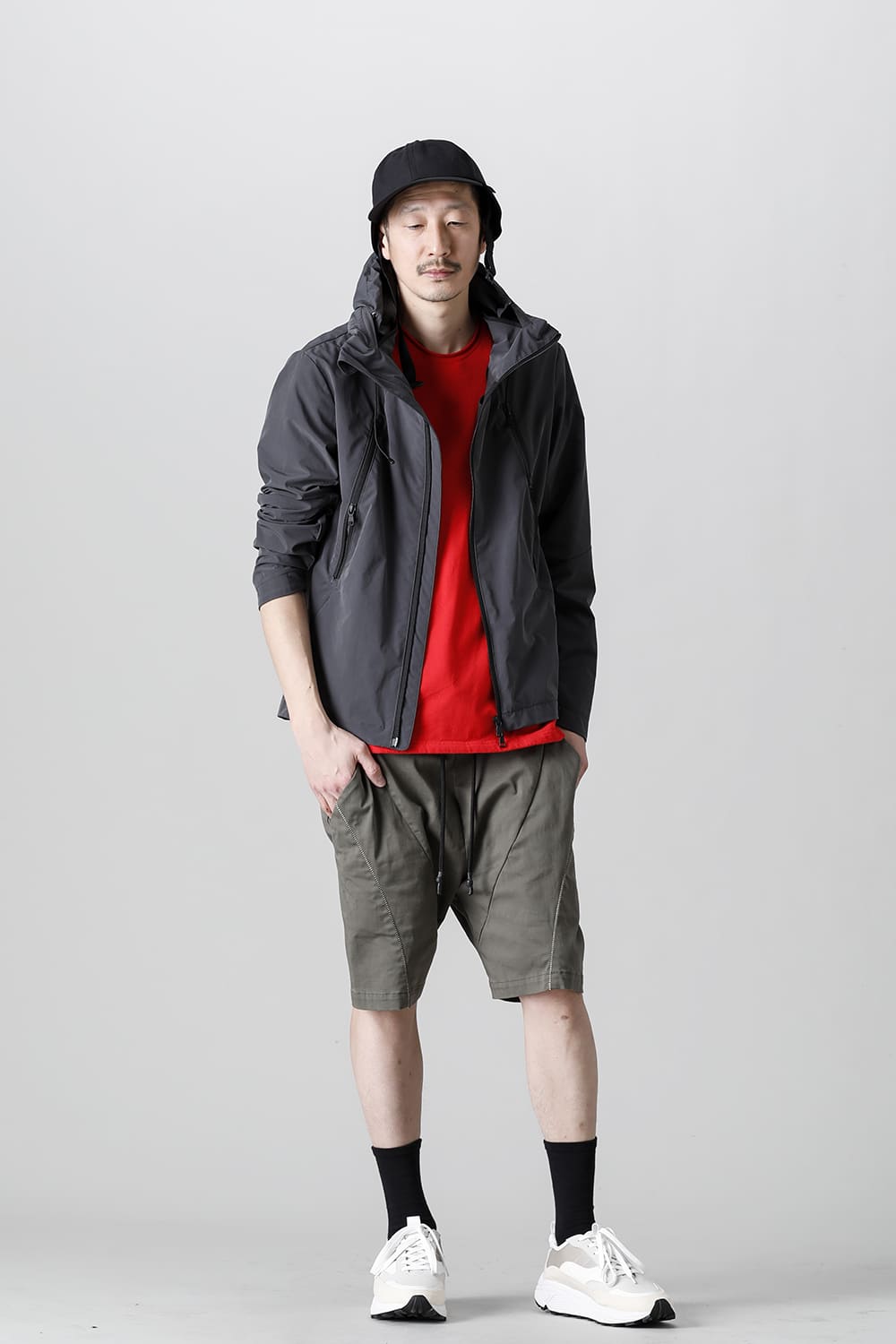 Stand Hoodie Jacket Graphite Gray