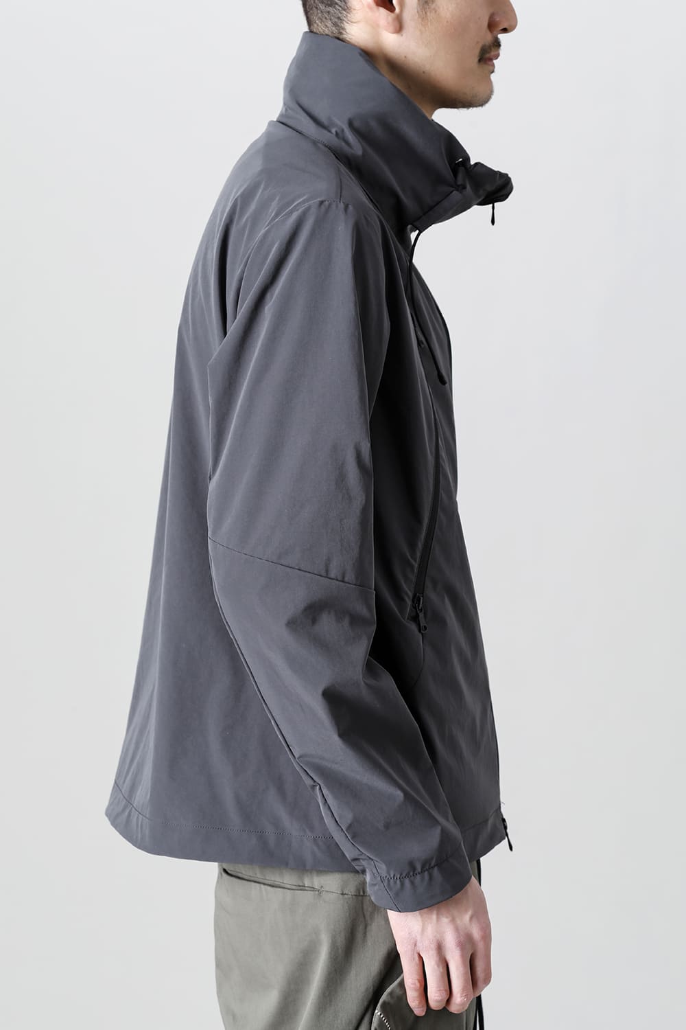 Stand Hoodie Jacket Graphite Gray