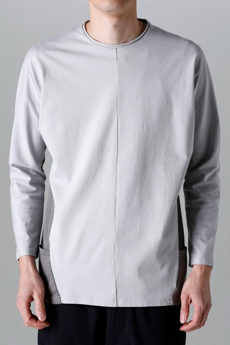 ドルマン L/S ライトグレー × シャーク