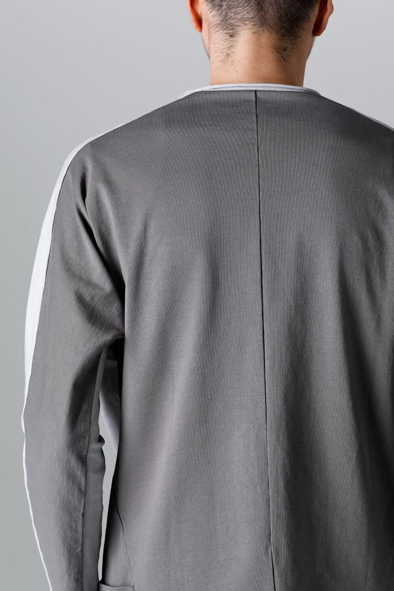 ドルマン L/S ライトグレー × シャーク