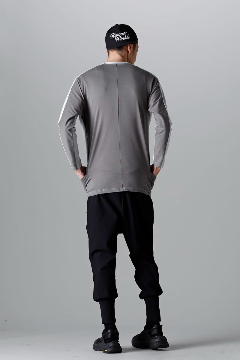 ドルマン L/S ライトグレー × シャーク