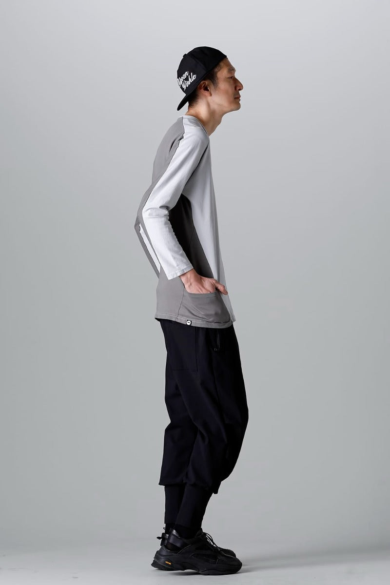 ドルマン L/S ライトグレー × シャーク