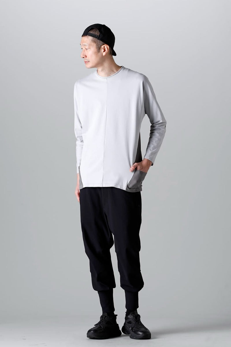 ドルマン L/S ライトグレー × シャーク