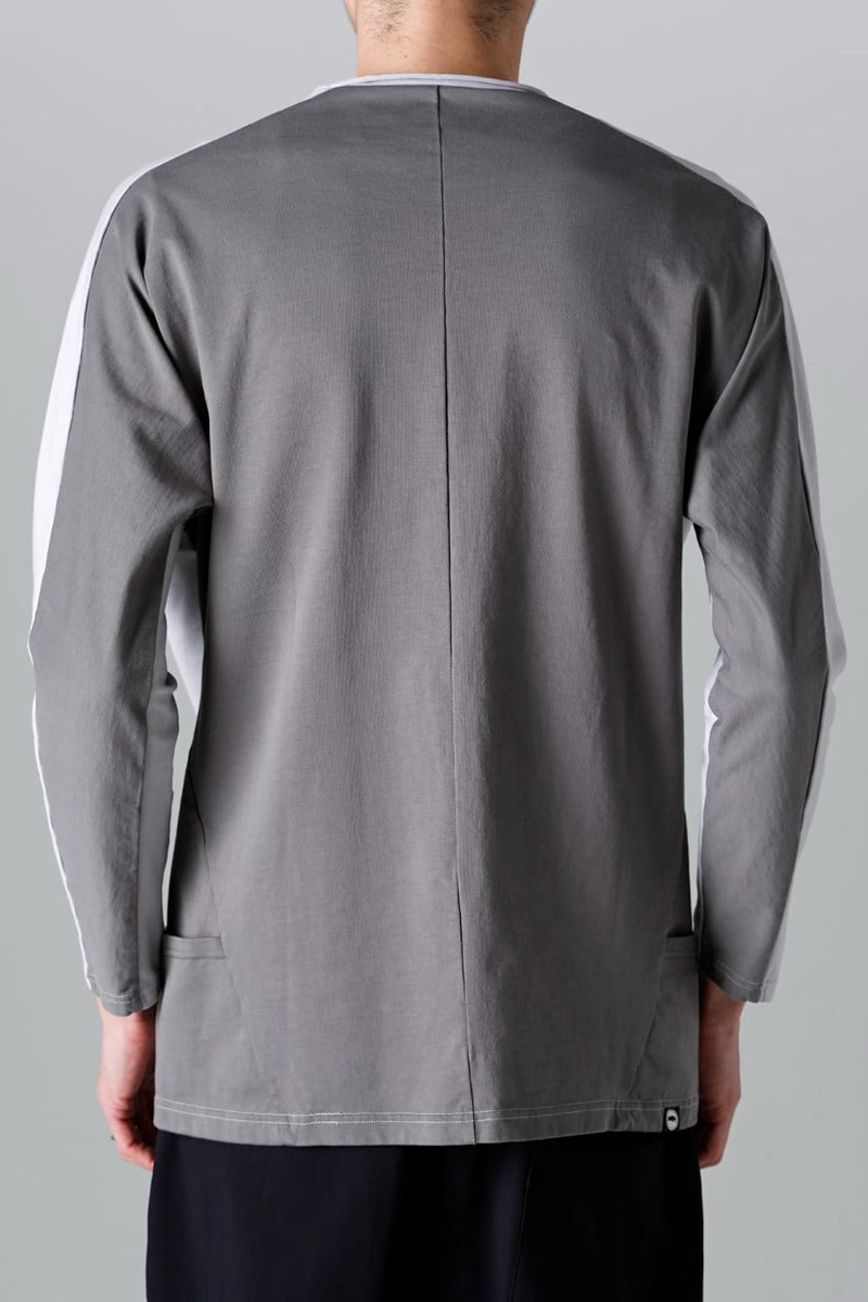 ドルマン L/S ライトグレー × シャーク