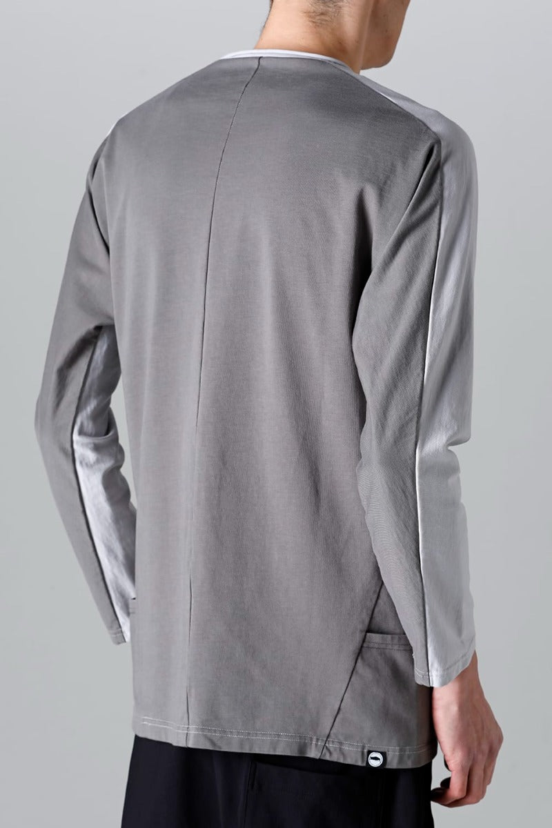 ドルマン L/S ライトグレー × シャーク