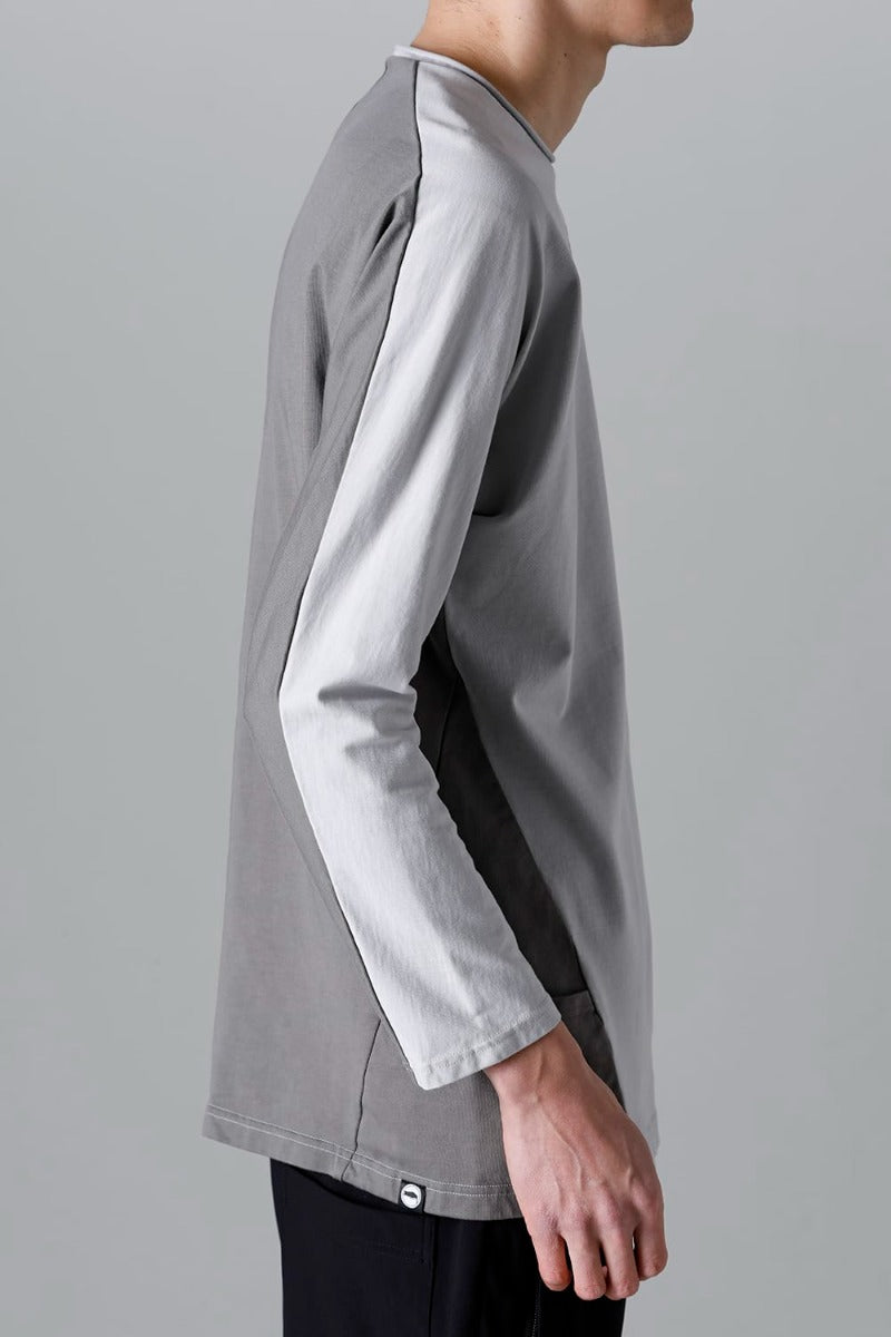 ドルマン L/S ライトグレー × シャーク