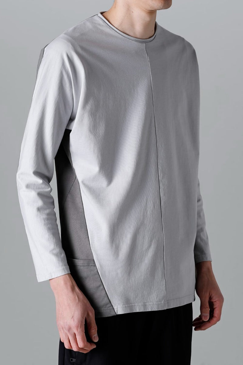 ドルマン L/S ライトグレー × シャーク