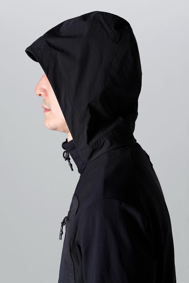 Stand Hoodie Jacket Black